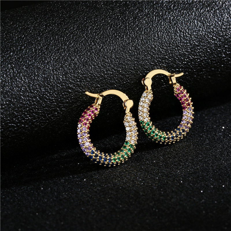Hot-selling Simple Fashion Style Copper-plated Geometric Earrings display picture 7