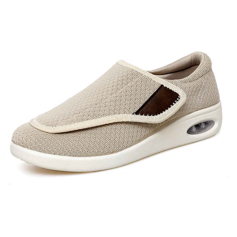 2025 nuevos zapatos deportivos cómodos casuales de velcro transpirables de malla suave de primavera y otoño transfronterizos para mujer