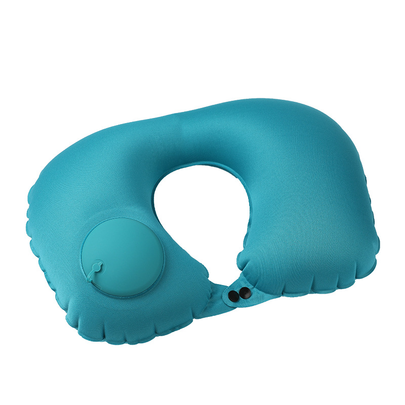 Almohada inflable, almohada para el cuello portátil de viaje, almohada en forma de U inflable, almohada para el cuello de tres tesoros de viaje, almohada para el avión