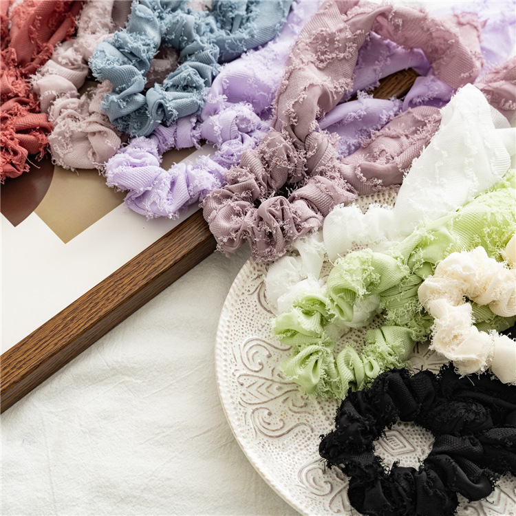 Fashion Solid Color Cloth Hair Tie 1 Piece display picture 3