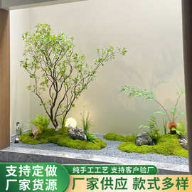 批发仿真马醉木玄关楼梯橱窗室内装饰真假树干绿植软装组合景观树