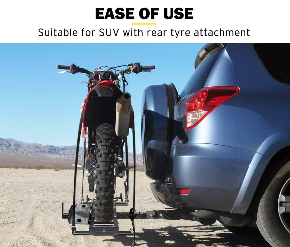 Rear Hitch for Car to Install Motorcycle Rack, Car Rear Hitch for Motorcycle Carrier, Rear Rack for Car