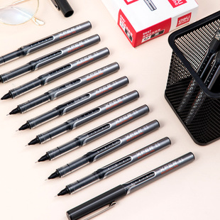 Deli S657 Direct Liquid Ball Pen Large Capacity 0.5mm Sign Pen Student Examination Ball Quick-drying Self-controlled Ink