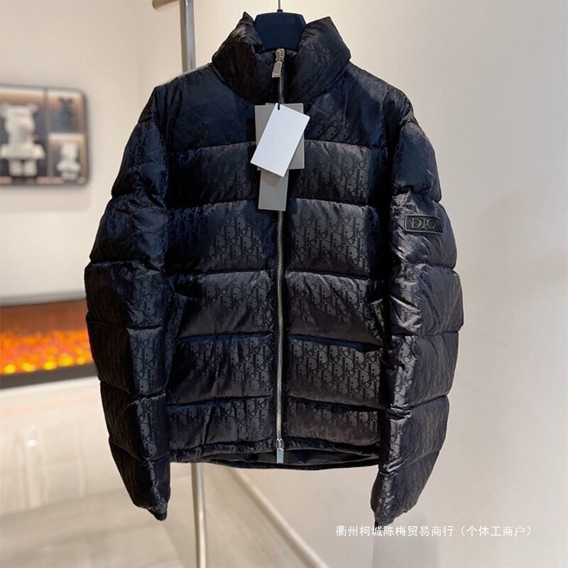High-End Dior Winter New Fashion Trendy Men's down Jacket with European Stand Collar and White Duck down Puffer Jacket