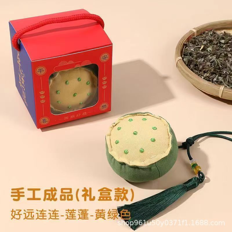 端午の節句の香包香嚢幸運蓮刺繍完成品ストラップ|undefined
