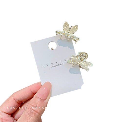 Stylish Pearl Half-Updo Hair Pin, Elegant Light Luxury Hair Clip, Korean Sweet and Versatile Hair Pin, High-End Sense, Seasonal Accessory