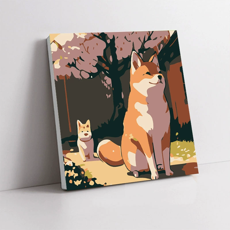 Handmade Acrylic Canvas Art Print, Square 20×20 / 30×30 cm, Sealed Backing, Giftable Designs