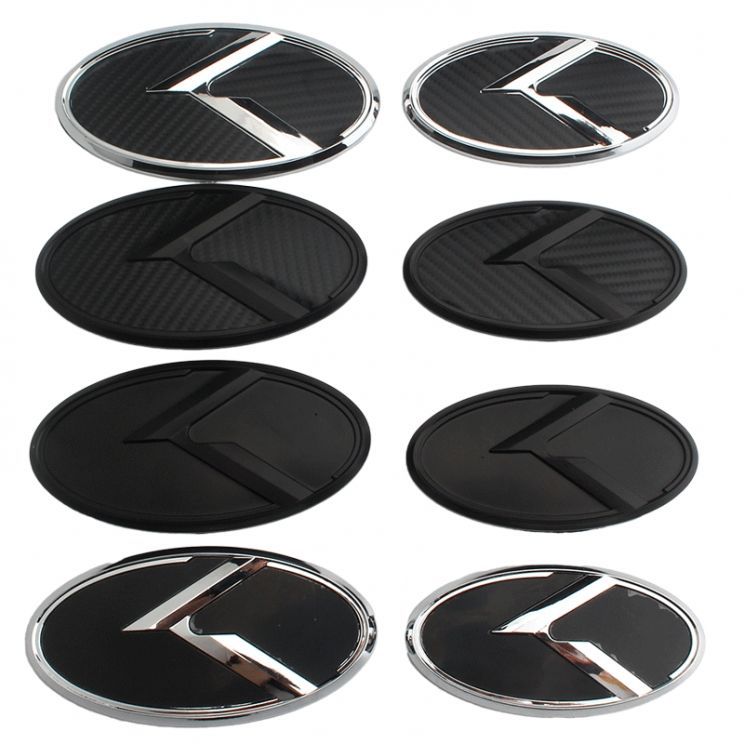Suitable for Kia K5 modification with herringbone logo, front and rear K logo modification, car emblem, K grille emblem, and rear emblem