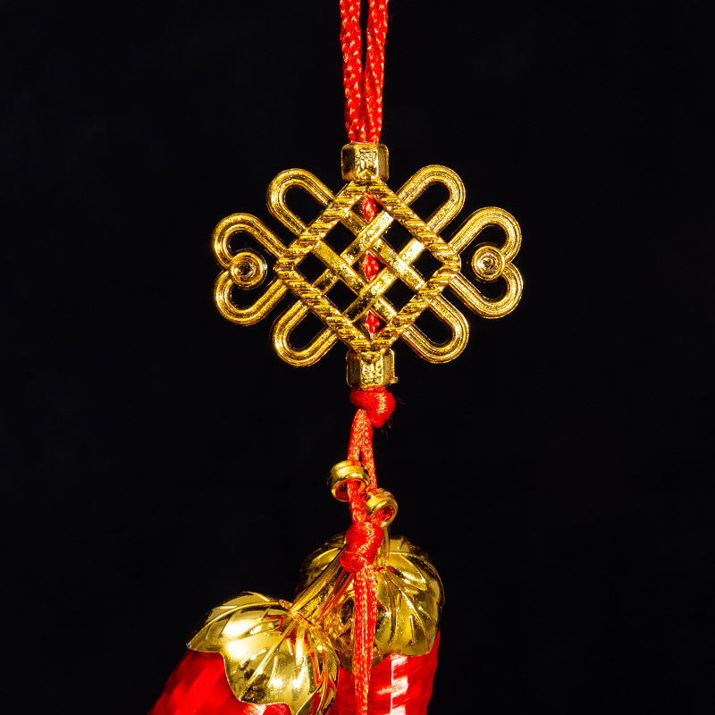 Nuevo estilo de boda feliz chile rojo string decoración colgante de mudanza de casa nueva casa artículos auspiciosos colgante de vacaciones