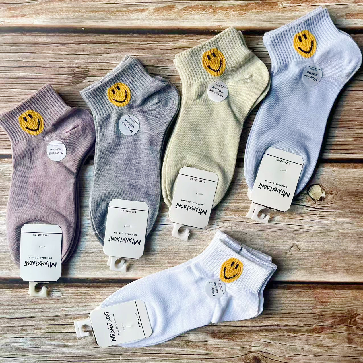 2023新潮款精梳棉短袜春夏季男女运动学院风吸汗船袜详情23