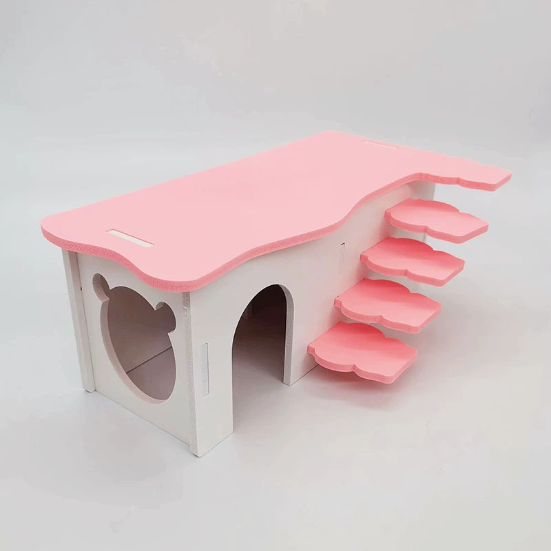 Хомяк Дом Лестница Две спальни Уклоняющийся Дом Ландшафтный Принадлежности Игрушки Золотой Медведь Большое Спальное Гнездо Рутин Куриные Принадлежности