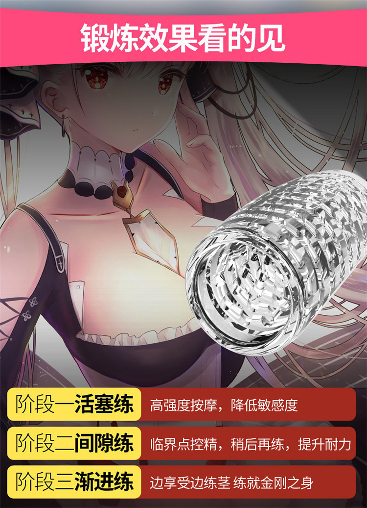 Xiaomeng Meina Transparent Manual Masturbation Cup for Adult Men — detail image 13