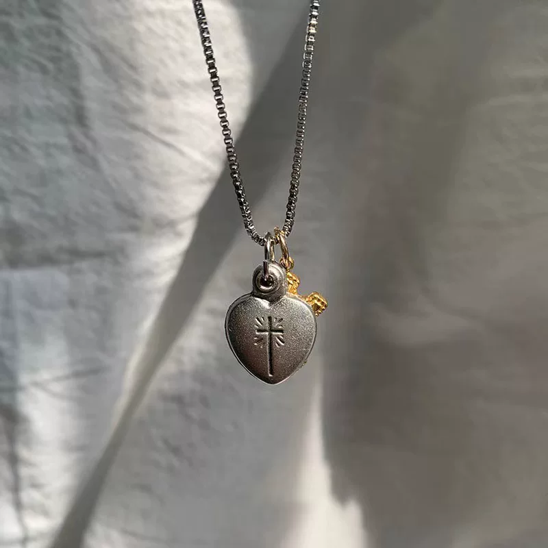 Кулон-подвеска LOVECROSS Taoxin, сердечный крестовый талисман, винтажный мотив римского креста, лёгкий 5 г
