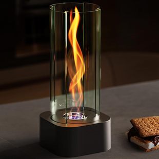 Newest Best Selling Rotating Flame Desktop Alcohol Fireplace Ethanol Burning Smokeless Stove Outdoor Portable in stock