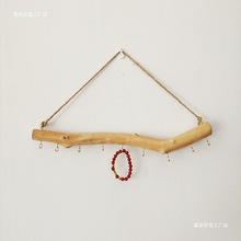 墙挂架墙壁首饰挂钩家居墙上挂钩复古 木质漂流木挂钩亚马逊朽木