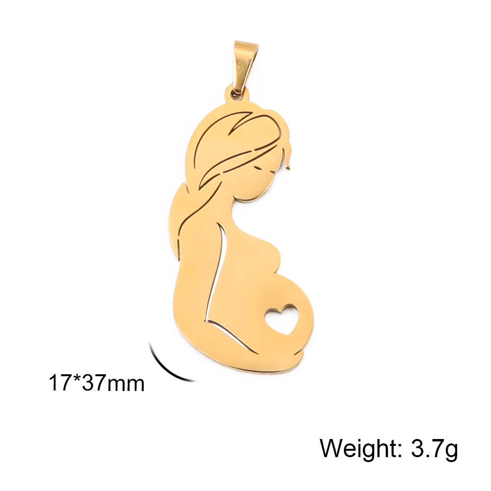 1 Pieza Acero Inoxidable 304 Humano Colgante display picture 2