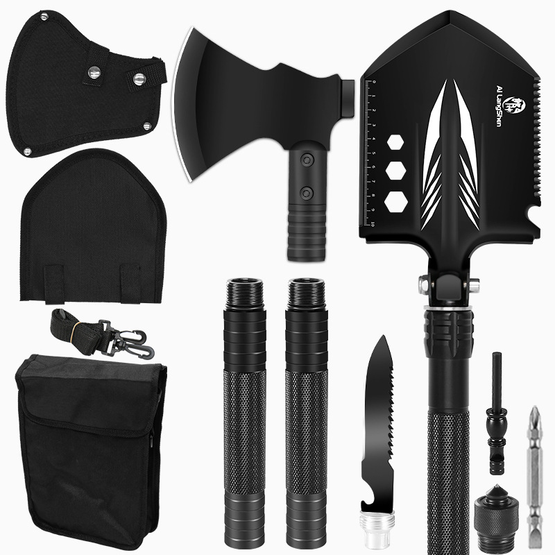 Multifunctional Shovel-axe Tool, Manganese Steel Field Engineer's Folding Shovel, Outdoor Equipment For Fishing_voghion.com