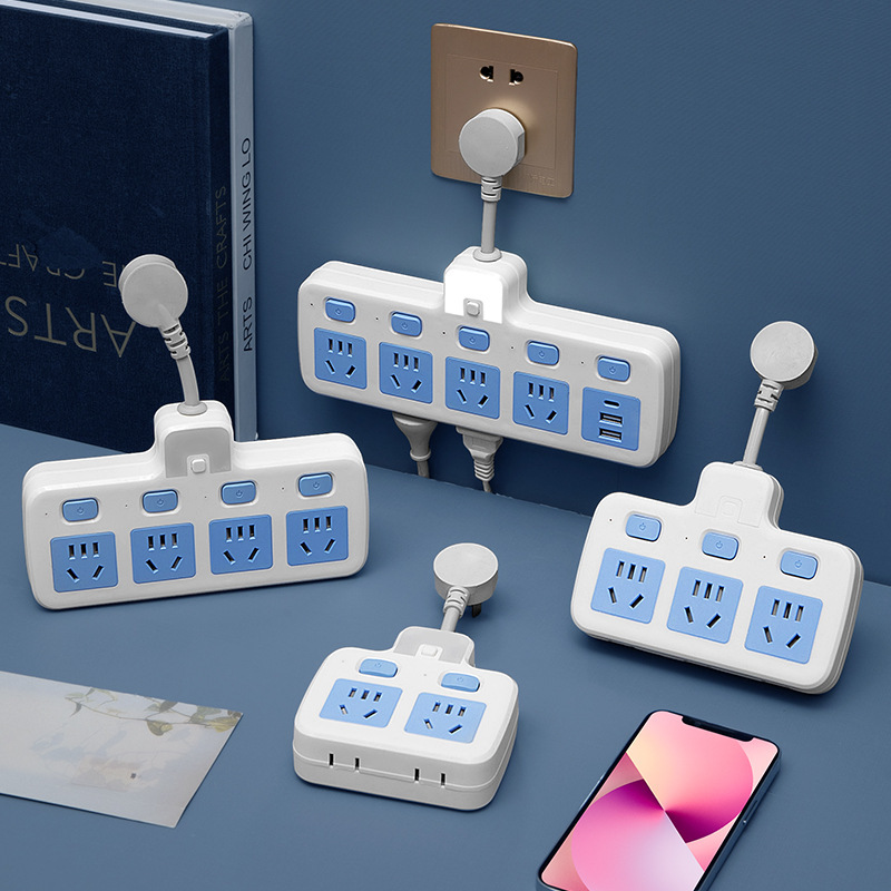 enchufe multifuncional multipozo adaptador USB enchufe tablero de conexión de interruptor independiente tablero de conexión dormitorio doméstico