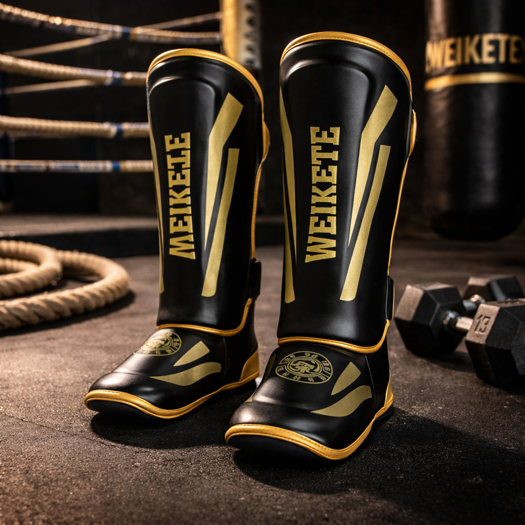 Muay Thai Leg Guards, Sanda Fighting Shin Guards, Thickened Combat Protective Gear, Ankle Guards, Taekwondo Leg Guards, Specialized Equipment
