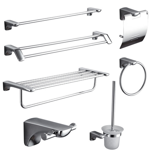 Stainless steel towel rack set bathroom towel bar hotel engineering bath towel rack bathroom cool towel holder hooks