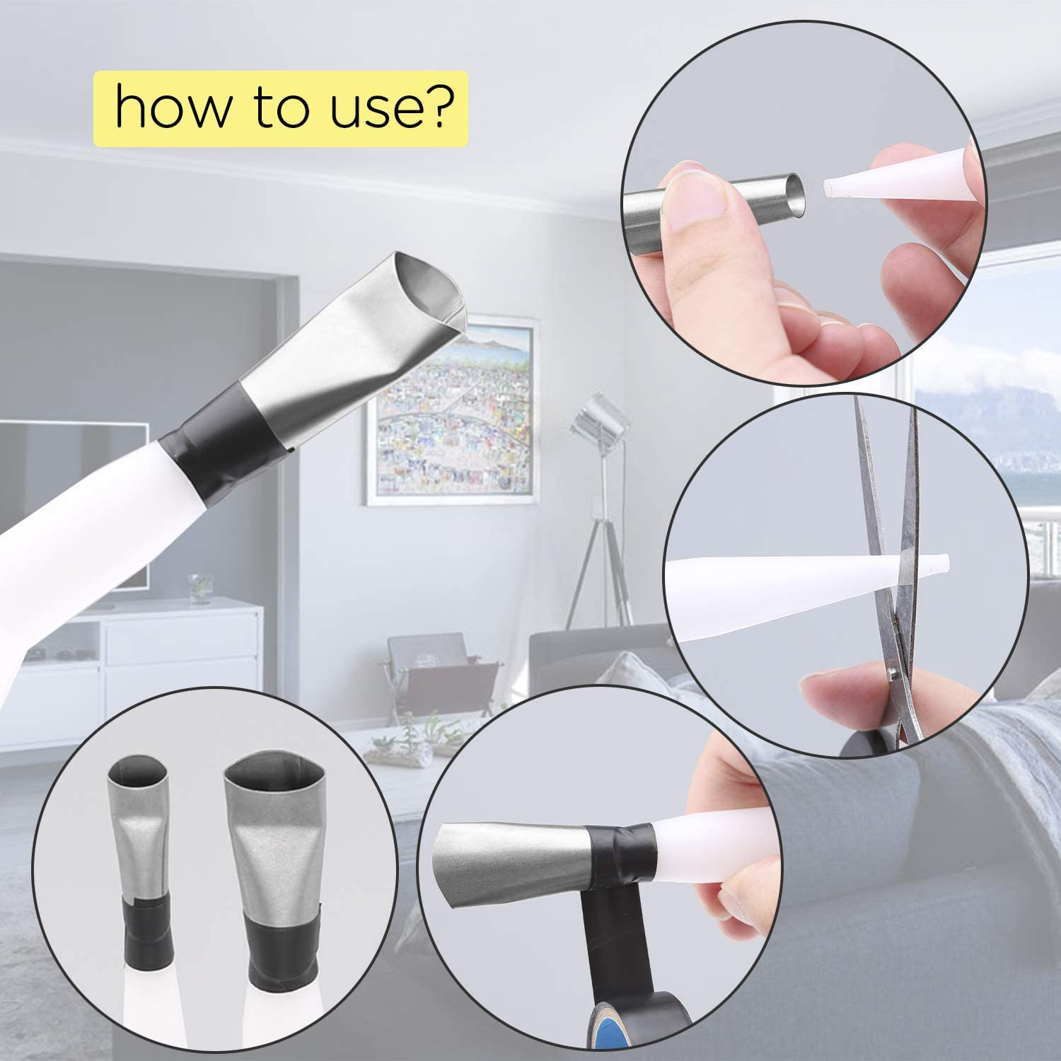 35-piece boquilla de calafateo de acero inoxidable aplicador raspador sellador herramienta de costura