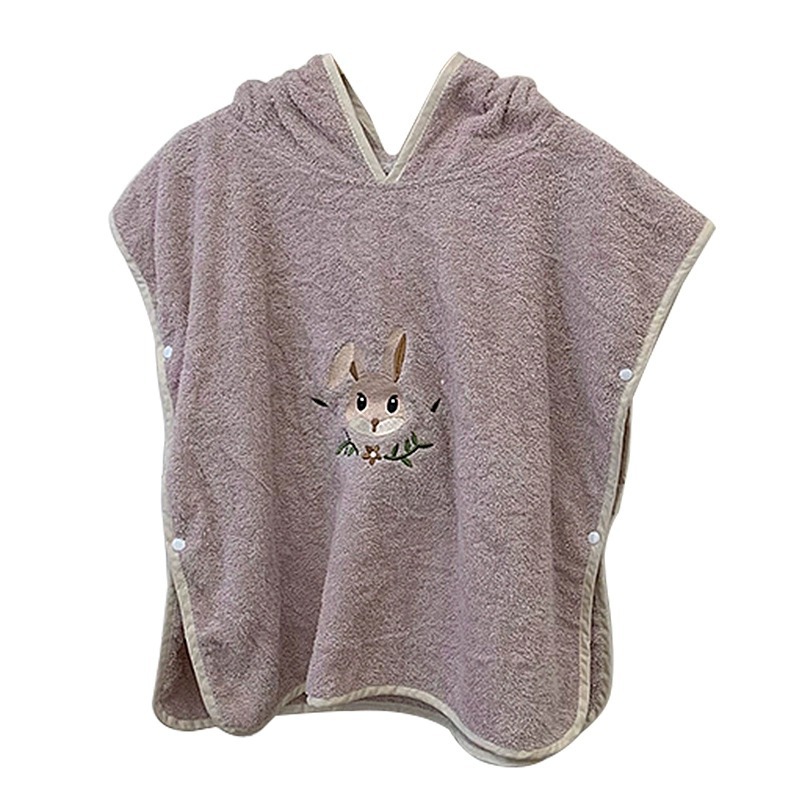 Corea del Sur bebé ins niños Toalla de baño capa de algodón puro absorbente Albornoz lindo dibujos animados casa playa Toalla de baño