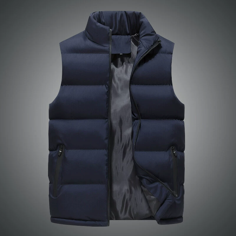 Demi-season vest, keep warm windproof jacket sleevless, slim fit