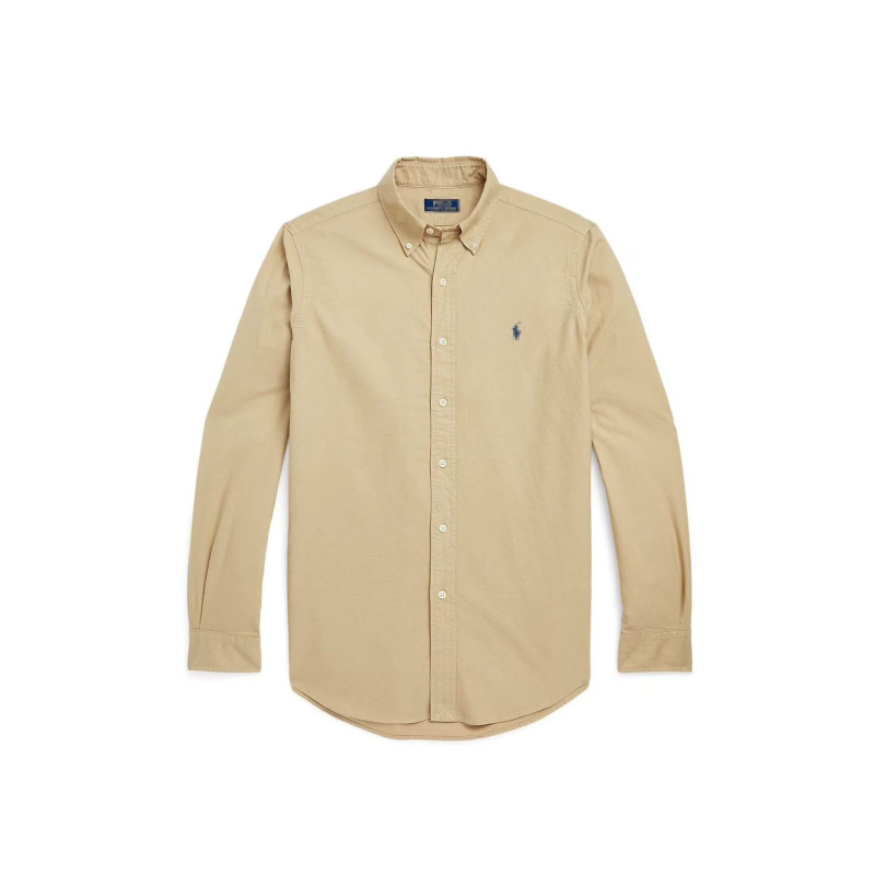 High-Quality New American-Style Men's Business Casual Oxford Shirt, Solid Color Versatile Long-Sleeve Shirt High-Quality New American-Style Men's Business Casual Oxford Shirt, Solid Color Versatile Long-Sleeve Shirt