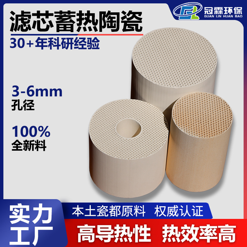 冠霖蜂窝陶瓷 新风系统热回收核心陶瓷滤芯 包边棉蜂窝蓄热体