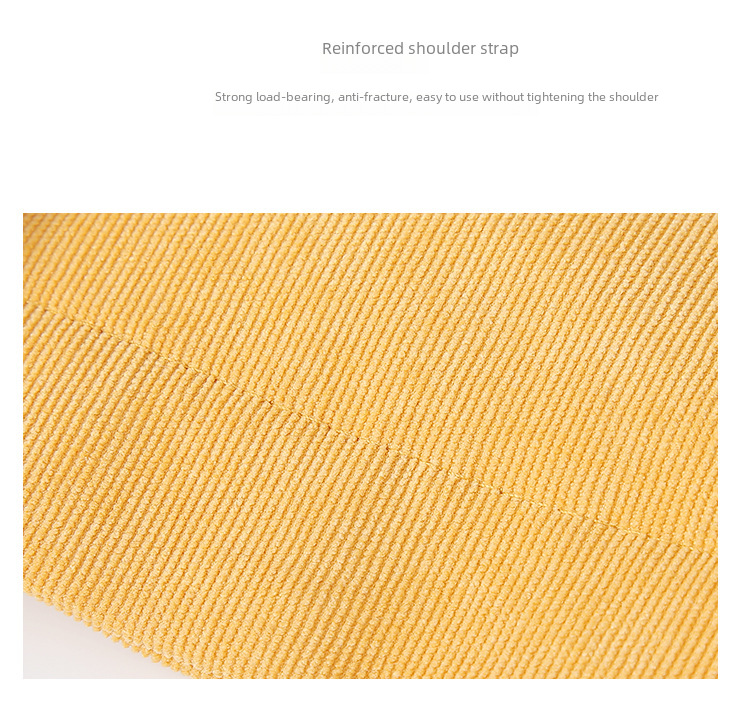 Cross-border Large Capacity Tote Bag All-match Student Bag Women Shopping Bag Canvas Bag Bag Corduroy Shoulder Bag_voghion.com