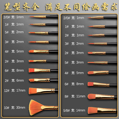 Gouache Brush Set, Watercolor Brushes, Fan Brushes, Nylon Brushes Specifically for Art Students, Colors for Acrylic and Oil Paints, Painting