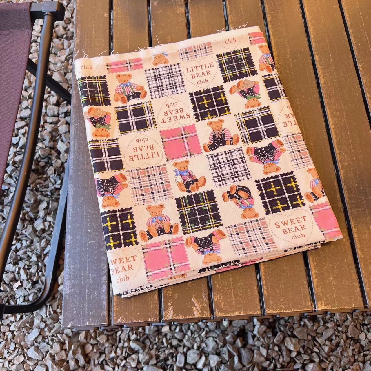 韩国全棉21支数码印花棉布清新小碎花童装连衣裙服装手工面料桌布