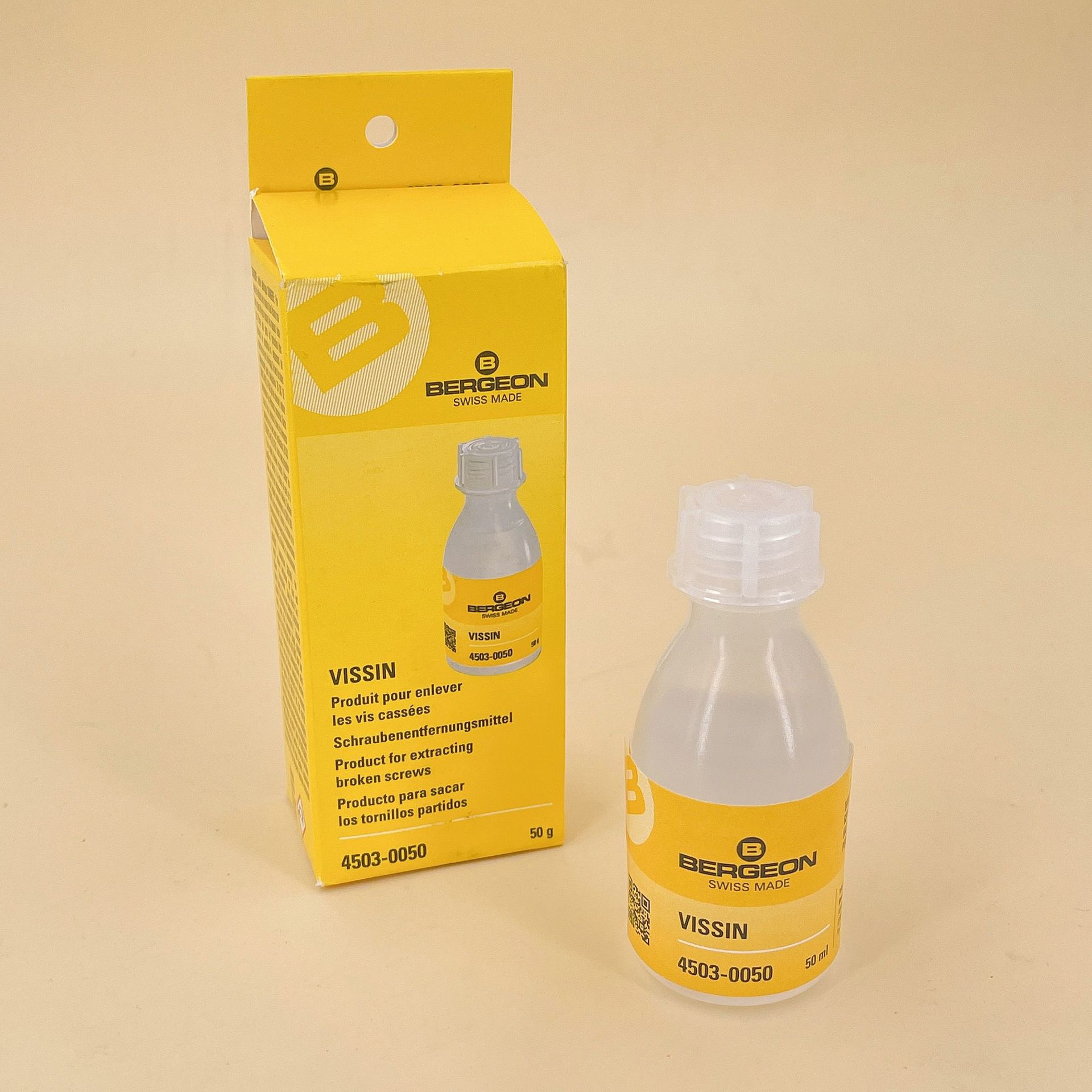 瑞士博格BERGEON 4503/50 螺丝松动剂 螺丝去锈水 金属零件除锈液