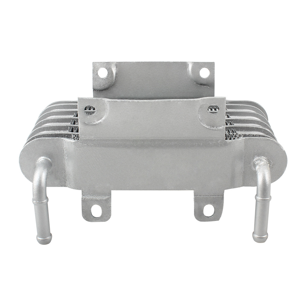 Universal Motorcycle Six-Layer Cooler Silver Aluminum Alloy Small Fuel Cooler Modified Oil Cooler 6-Row Radiator