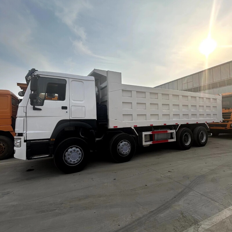 Export Second-Hand Howo Right-Hand Drive Engineering Dump Truck Mining Double-Bridge Earth-Moving Dump Truck 371 Horsepower Truck
