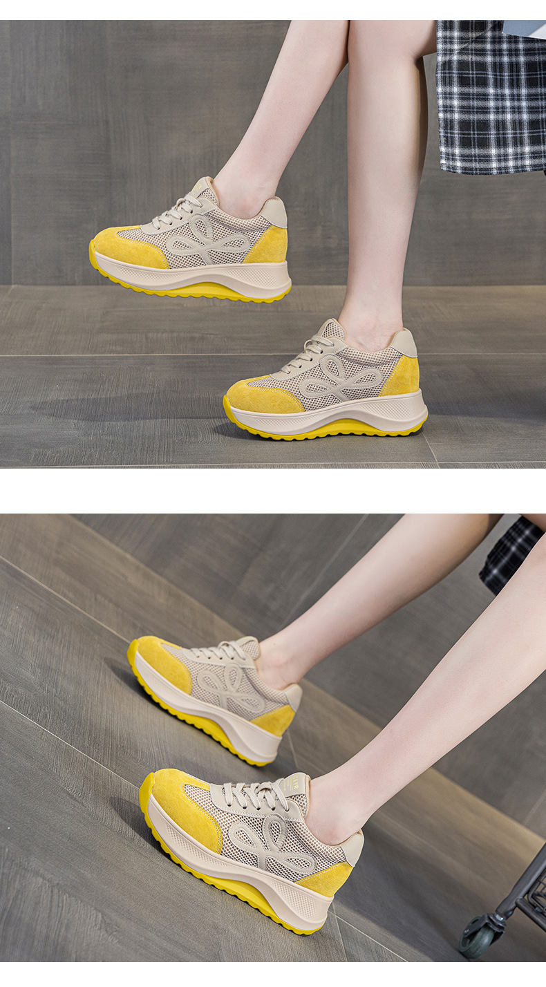 Giày sneaker nữ đế dày phong cách Đức phối da lộn màu đỏ Ancola — M2915 mạng đôi màu vàng, M2915- Mạng trong suốt 1m màu, M2915-1 lưới trong suốt màu vàng, M2915 mạng kép màu đỏ chi tiết 28