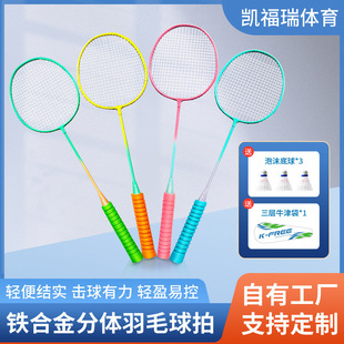 Casual Sponge Split Badminton Racket, Durable, Lightweight, Competition-Grade Professional Set, Offensive Type, Ultra-Light, Trendy and Lightweight