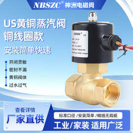 厂家直销 US-25 黄铜一寸高温高压蒸汽电磁阀 铜线圈