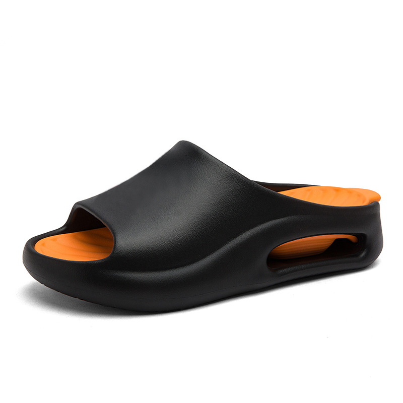 Zapatillas de coco para hombre, uso exterior de verano, antideslizante, pisando mierda, sandalias casuales, sandalias de playa al aire libre de fondo blando para adolescentes