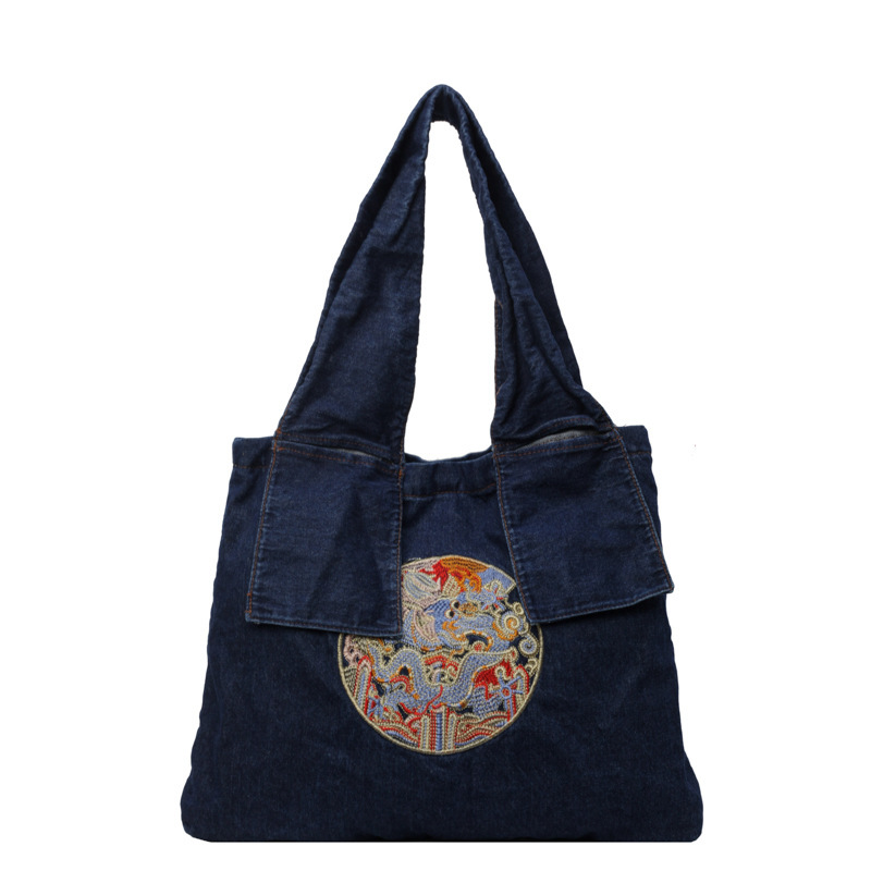 Bolsos verano mujer 2024 nuevo bolso de mezclilla moda hombro de gran capacidad casual bolso de viaje para mujer