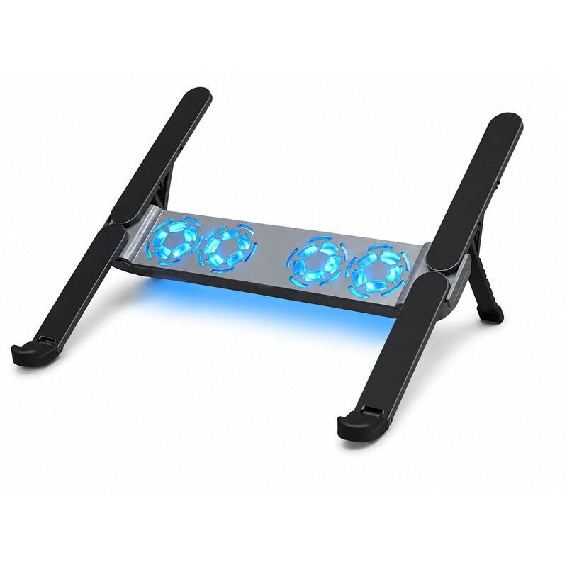 Cross-border laptop cooling fan stand, portable height-adjustable aluminum alloy gaming live streaming desktop tablet stand Cross-border laptop cooling fan stand, portable height-adjustable aluminum alloy gaming live streaming desktop tablet stand