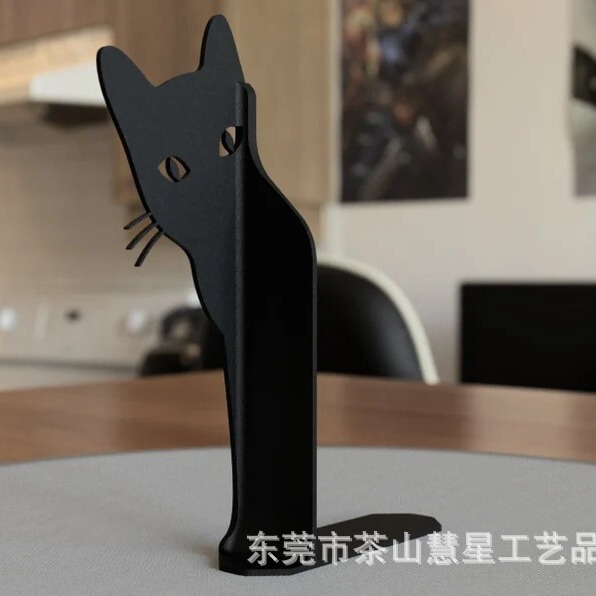 クリエイティブでかわいい猫の本立てPeeking Cat Bookend覗き見猫の本のデスクトップ整理器|undefined