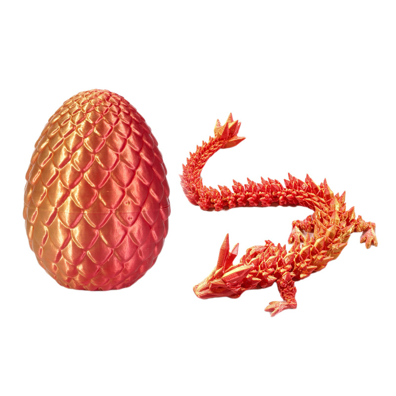 跨境批发3D打印龙蛋神龙套装玩具宝石龙摆件手办礼物装饰创意潮玩|undefined
