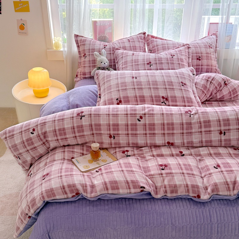 云裳-樱桃【亲肤保暖牛奶绒】