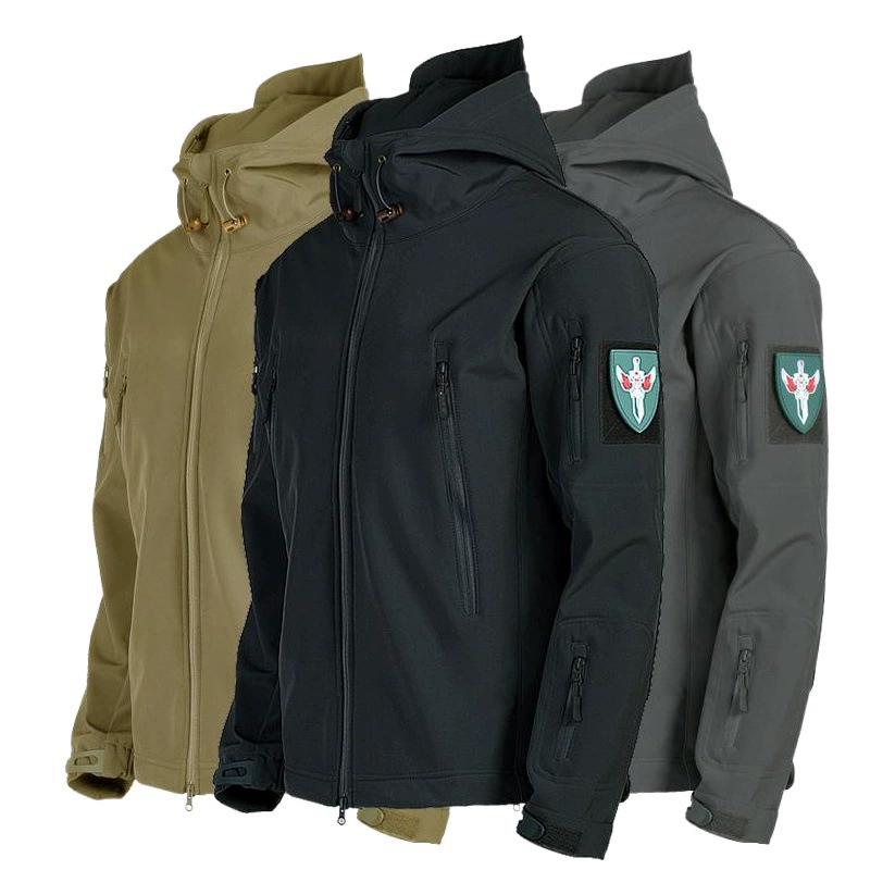 Мужская флисовая уличная мягкая оболочка Флисовая флисовая подкладка Камуфляжное ветрозащитное пальто Трансграничная тактическая куртка M6