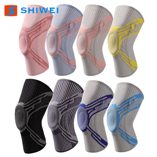 New Silicone Fish Scale Spring Support Knee Pad Fitness Sports Stabilizing Patella Guard Knee Pressure Protection Amazon