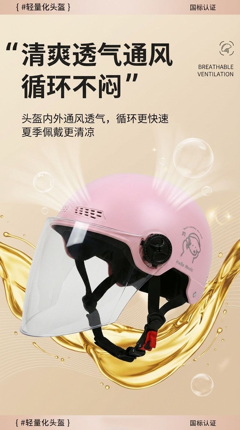 3C certified electric motorcycle helmet for women, summer sun protection, lightweight helmet for men, cute adult half helmet for all seasons