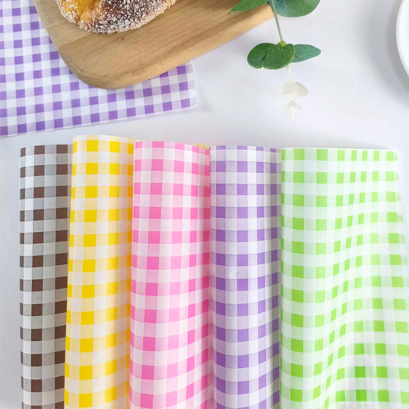 Yajun Bakery Cake Decoration Oil Proof Paper Instagram Style Sub Oil Paper Fruit American Sandwich Packaging Absorbent Paper