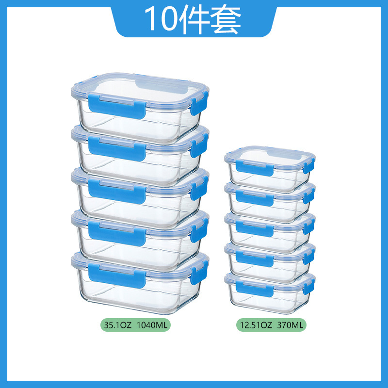 Juego de diez piezas en azul