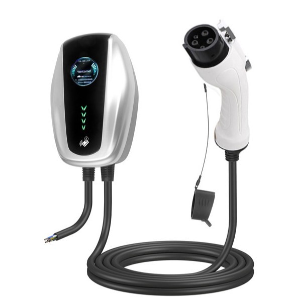 Type1美标枪头新能源汽车交流美标壁挂式充电桩即插即用大屏显示